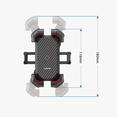 Laikiklis Motorcycle Joyroom Juodas (JR-ZS288-m) 14