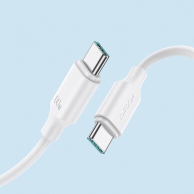 Joyroom cable USB-C - USB-C 480Mb / s 60W 1m white (S-CC060A9) 3