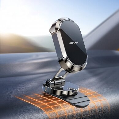 Laikiklis Joyroom car magnetic phone holder foldable Tamsiai Pilkas (JR-ZS312) 3