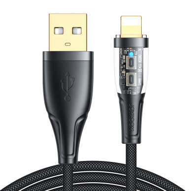 Joyroom fast charging cable with smart switch USB-A - Lightning 2.4A 1.2m Juodas (S-UL012A3) 9