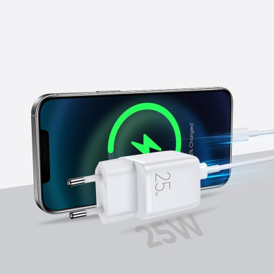 Įkroviklis Joyroom Fast USB Type C 25W 3A EU Plug Baltas (L-P251) 10