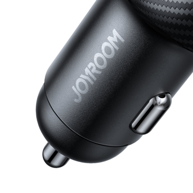 Joyroom JR-CCD04 30W 2x USB-C USB-A car charger with display - black 7