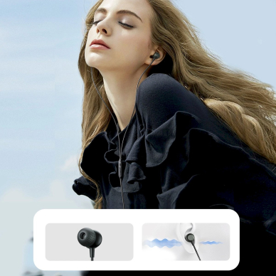 Joyroom JR-EC06 USB-C in-ear Ausinės - pilkas 8