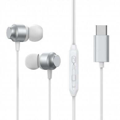 Joyroom JR-EC06 USB-C in-ear Ausinės - silver