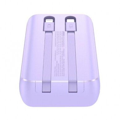 Joyroom JR-PBC07 20000mAh 30W mini power bankUSB-C Lightning Kabeliss - violetinis 5