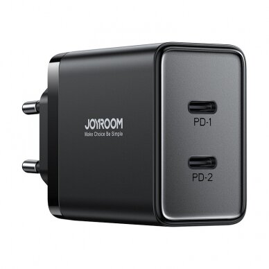 Joyroom JR-TCF09 fast charger 2x USB-C 40W - Juodas 6