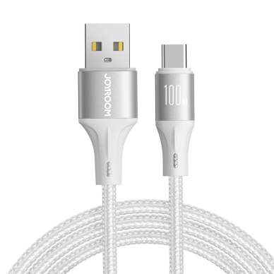 Joyroom Light-Speed ​​Series SA25-AC6 USB-A / USB-C Fast Transfer Cable 100W 2m - White