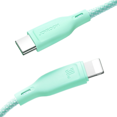 Joyroom Multi-Color Series SA34-AC6 USB-A / USB-C Cable 100W Fast Transfer 1m - Pink 2