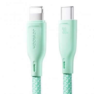 Joyroom Multi-Color Series SA34-AC6 USB-A / USB-C Cable 100W Fast Transfer 1m - White 8