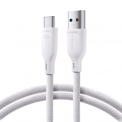 Joyroom Multi-Color Series SA34-AC6 USB-A / USB-C Cable 100W Fast Transfer 1m - White