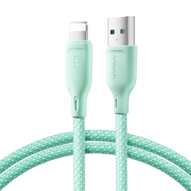 Joyroom Multi-Color Series SA34-AL3 USB-A / Lightning 3A cable 1m - green