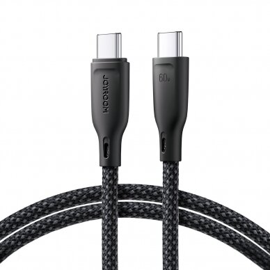 Joyroom Multi-Color Series SA34-CC3 USB-C / USB-C Cable 60W Fast Transfer 1m - Black