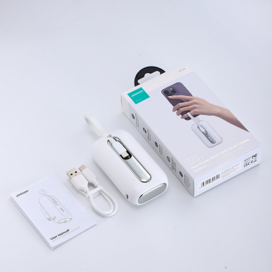 Joyroom powerbank 10000mAh Colorful Series 22.5W with 2 built-in USB C and Lightning cables white (JR-L012) 5