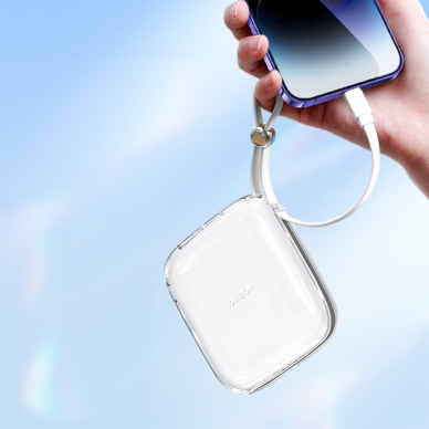 Joyroom powerbank 10000mAh Jelly Series 22.5W with built-in Lightning cable white (JR-L003) 11