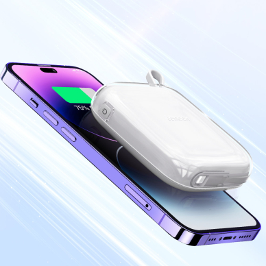 Joyroom powerbank 10000mAh Jelly Series 22.5W with built-in Lightning cable white (JR-L003) 12