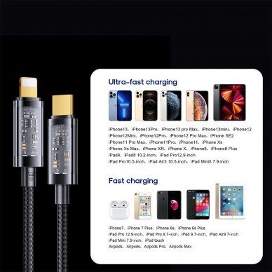 Joyroom S-CL020A20 Type-C to Lightning PD 20W Data Cable 2m- Mėlynas 5