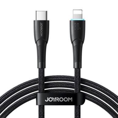 Joyroom Starry Series SA32-CL3 30W USB-C / Lightning Kabelis 1m - Juodas