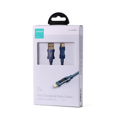 Joyroom USB cable - Lightning for charging / data transmission 2.4A 20W 1.2m blue (S-UL012A12) 4