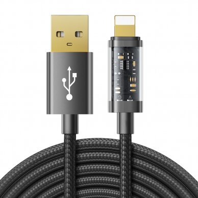 Joyroom USB cable - Lightning for charging / data transmission 2,4A 20W 2m Juodas (S-UL012A20)