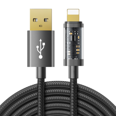 Joyroom USB cable - Lightning for charging / data transmission 2,4A 20W 2m Juodas (S-UL012A20)