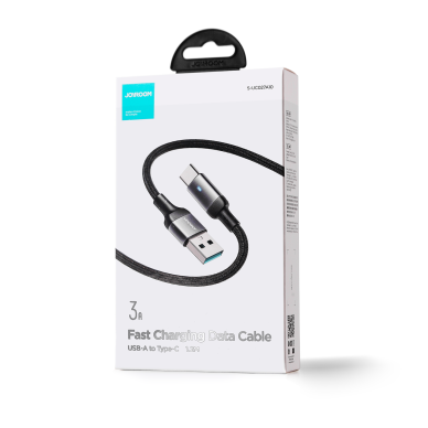 Joyroom USB cable - USB C 3A for fast charging and data transfer A10 Series 1.2 m black (S-UC027A10) 4