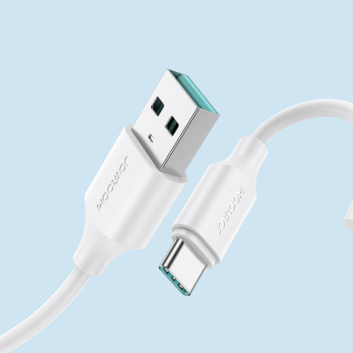 Joyroom USB charging / data cable - USB Type C 3A 2m white (S-UC027A9) 2