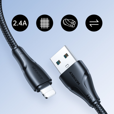 Joyroom USB - Lightning 2.4A cable Surpass Series 2 m black (S-UL012A11) 9