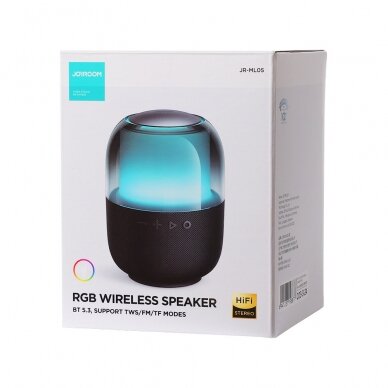 Garso kolonėlė Joyroom wireless Bluetooth 5.3 RGB Juoda (JR-ML05) 8