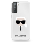 Originalus Karl Lagerfeld dėklas KLHCS21MKTR S21+ G996 skaidrus Karl`s Head