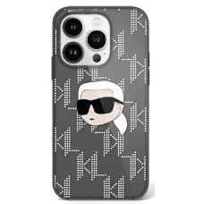 Dėklas Karl Lagerfeld IML Karl Head Electroplated iPhone 16  - Juodas