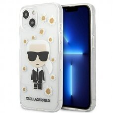 Dėklas Karl Lagerfeld KLHCP13SHFLT iPhone 13 mini Permatomas