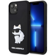 Dėklas Karl Lagerfeld Rubber Choupette 3D KLHCP14S3DRKHNK iPhone 14 Juodas