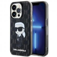 Dėklas Karl Lagerfeld Monogram Ikonik dėklas skirtas iPhone 15 Pro Max - Permatomas