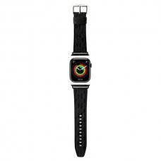 Karl Lagerfeld Saffiano Monogram Apyrankė Apple Watch 38/40/41mm - Juodas