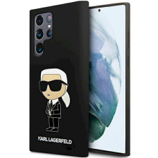 Karl Lagerfeld Silicone Ikonik Dėklas Samsung Galaxy S24 Ultra - Juodas