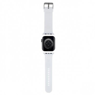 Apyrankė Karl Lagerfeld 3D Rubber Karl Head strap for Apple Watch 38/40/41mm - Baltas 1