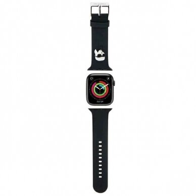 Karl Lagerfeld 3D Rubber Karl Head Apyrankė Apple Watch 42/44/45/49mm - Juodas