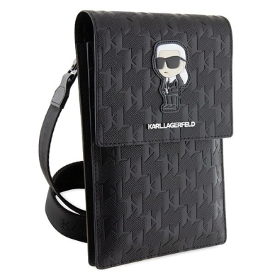 Karl Lagerfeld Case KLWBSAKHPKK Handbag - black Saffiano Monogram Ikonik 2