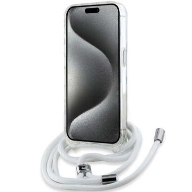 Karl Lagerfeld Crossbody IML Karl Head MagSafe dėklas iPhone 15 Pro Max - Permatomas 3