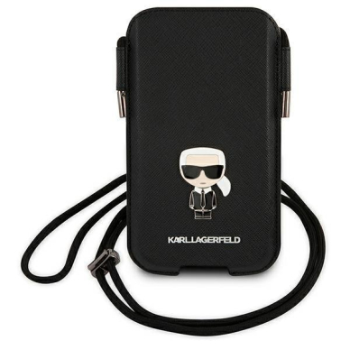 Dėklas Karl Lagerfeld Handbag Saffiano Ikonik Karl`s KLHCP12MOPHKMK Juodas 1