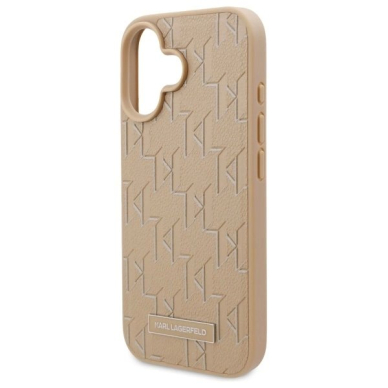 Dėklas Karl Lagerfeld Hot Stamp Magsafe iPhone 16  - Beige 5