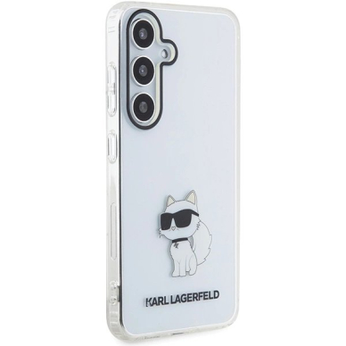 Karl Lagerfeld IML Choupette dėklas Samsung Galaxy S24 - Permatomas 3