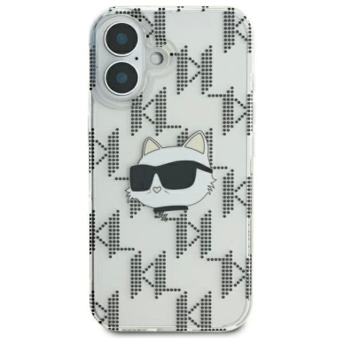 Dėklas Karl Lagerfeld IML Choupette Head Electroplated iPhone 16  - Skaidrus 2