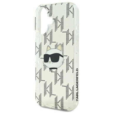 Dėklas Karl Lagerfeld IML Choupette Head Electroplated iPhone 16  - Skaidrus 5