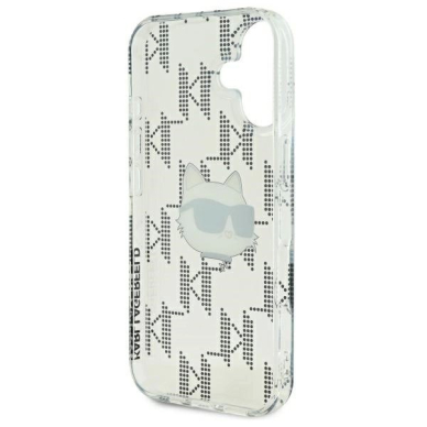 Dėklas Karl Lagerfeld IML Choupette Head Electroplated iPhone 16  - Skaidrus 6