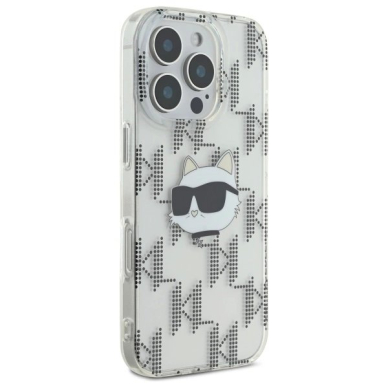 Dėklas Karl Lagerfeld IML Choupette Head Electroplated iPhone 16 Pro  - Skaidrus 3