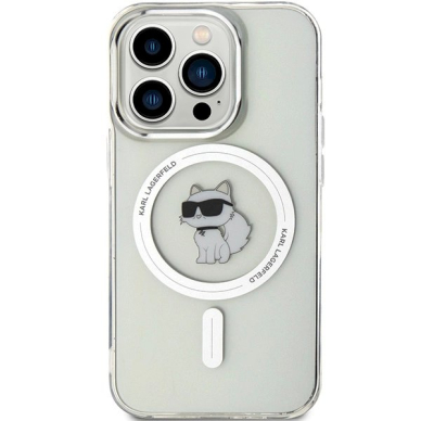 Karl Lagerfeld IML Choupette MagSafe dėklas iPhone 13 Pro / 13 - Permatomas 2