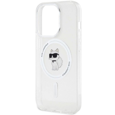 Karl Lagerfeld IML Choupette MagSafe dėklas iPhone 13 Pro / 13 - Permatomas 5