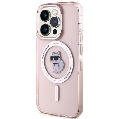 Karl Lagerfeld IML Choupette MagSafe case for iPhone 15 Pro Max - pink 1