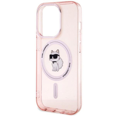 Karl Lagerfeld IML Choupette MagSafe case for iPhone 15 Pro - pink 5